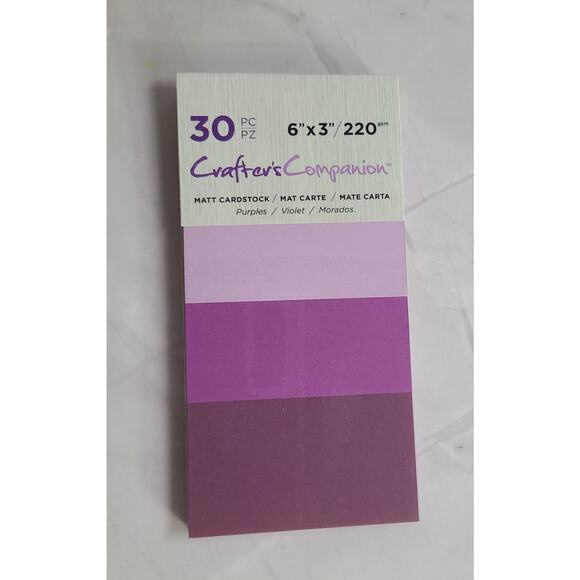 Crafters Companion Cardstock  Lot of 10 Packs - 3 x 6 Assorted Colors - Picture 11 of 15